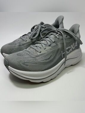 Hoka One One HOKA Clifton 10 Women’s 8.5 Grey Running Sneaker Shoes
